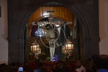 Oficios religiosos del mediodía y procesión del Santo Cristo de Telde (Foto TA)